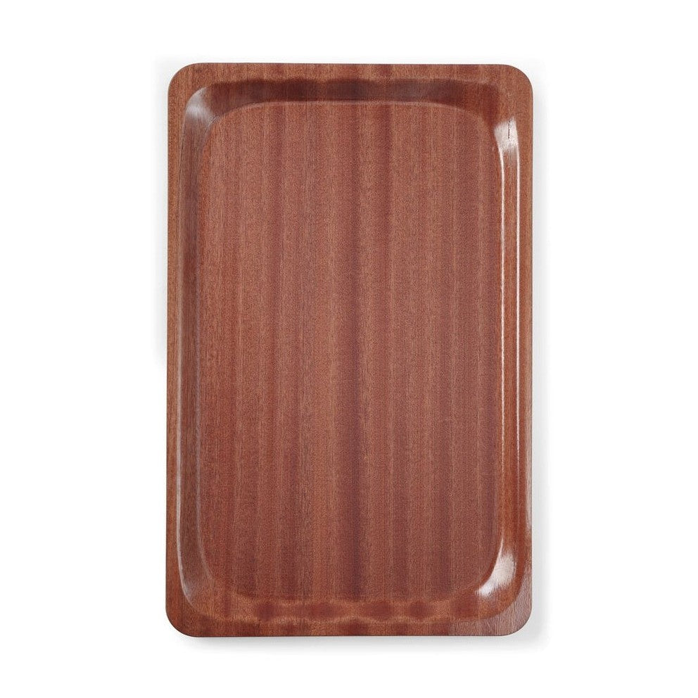 Serviertablett in Holzoptik, rechteckig, HENDI, GN 1/1, Mahagoni, 325x530mm HENDI