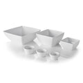 Quadratische Schüssel., HENDI, Weiß, 270x270x H 105mm HENDI