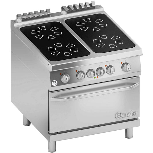 Ceranherd 4 Felder, E-Backofen GN 2/1 Bartscher