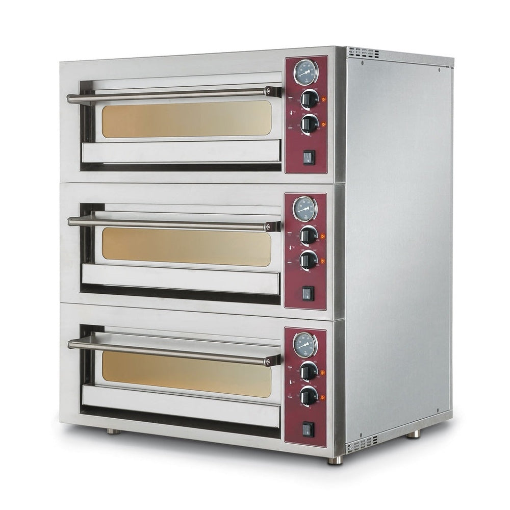Bartscher Pizzaofen Pratico C 643 – 3 Kammern, 6 Pizzen Ø 30 cm Bartscher