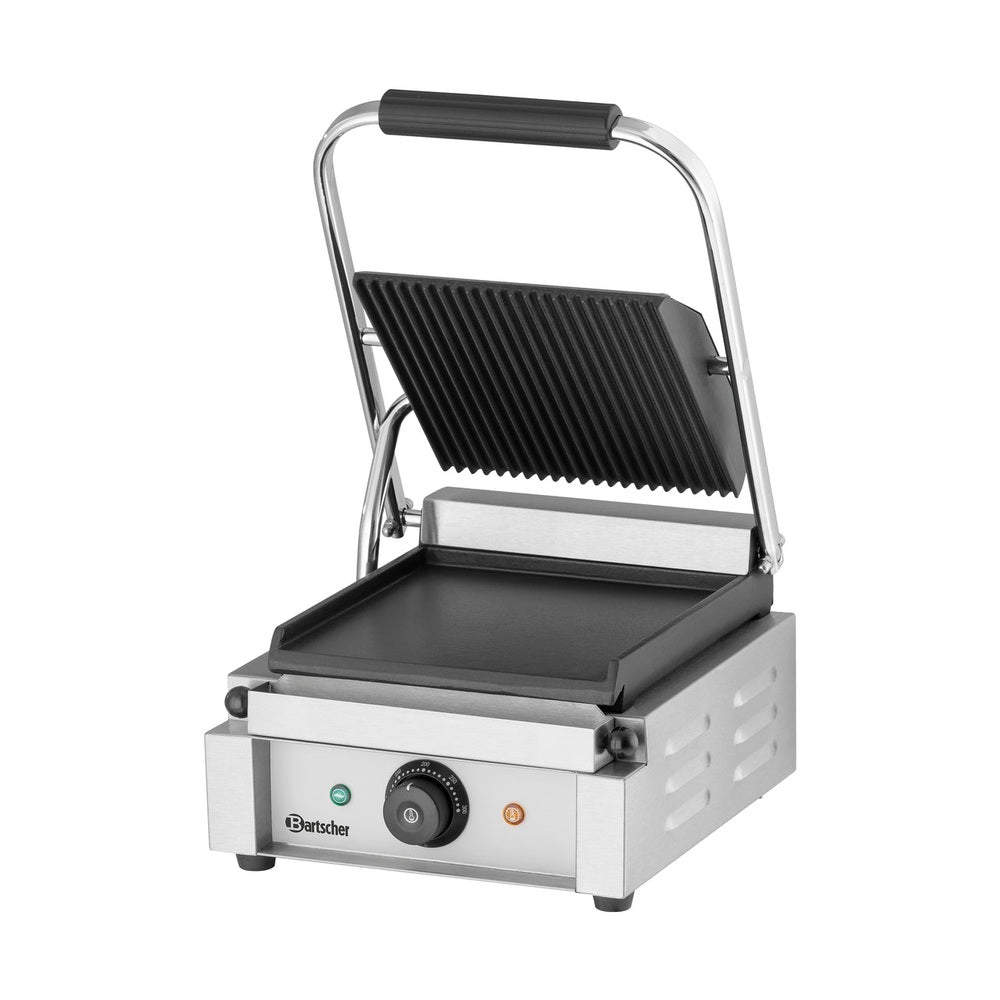 Bartscher Kontaktgrill gerillt/glatt – Gusseisen, 50–300 °C Bartscher