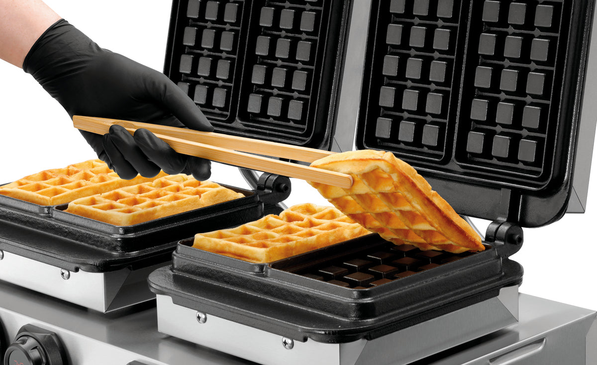 Bartscher Waffeleisen MDI 2BW160-101 – 2 × Brüsseler Waffel Bartscher
