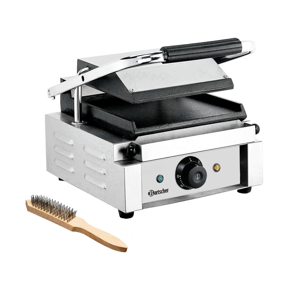 Bartscher Kontaktgrill glatt/glatt – Gusseisen, 50–300 °C Bartscher