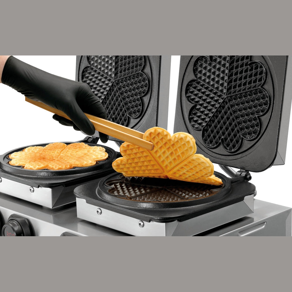 Bartscher Waffeleisen MDI 2HW211 – 2 × Herzwaffel Ø 210 mm Bartscher