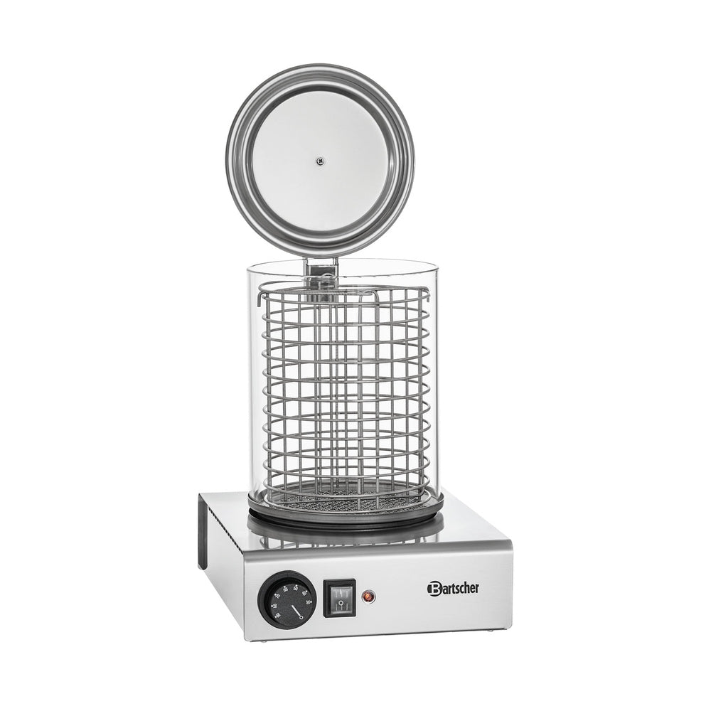 Bartscher Hot-Dog-Gerät – Glaszylinder Ø 195 mm, 1 kW Bartscher