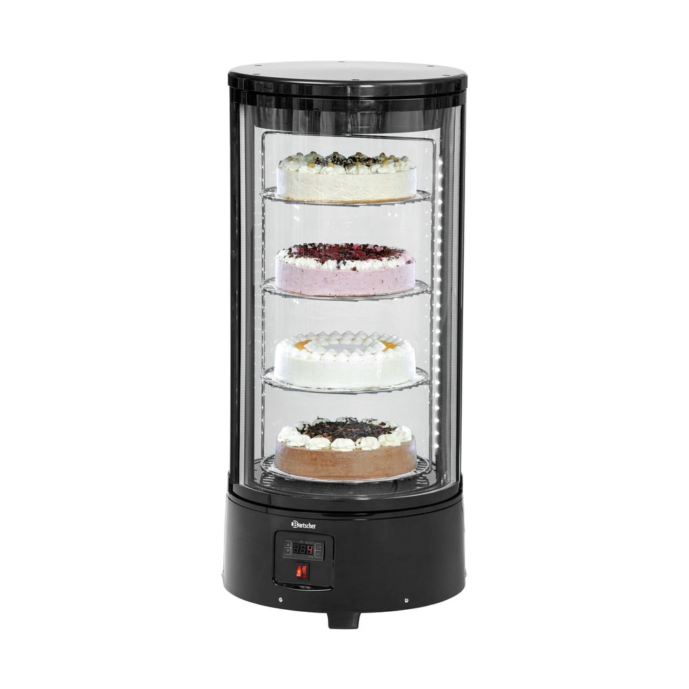 Bartscher Kuchenvitrine 72 L – Umluftkühlung, 4 Auflageroste Bartscher