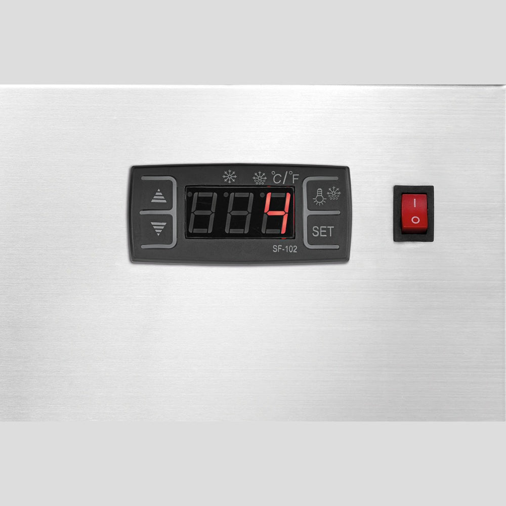 Bartscher Mini-Kühlvitrine 78 L Edelstahl – Umluft, LED Bartscher