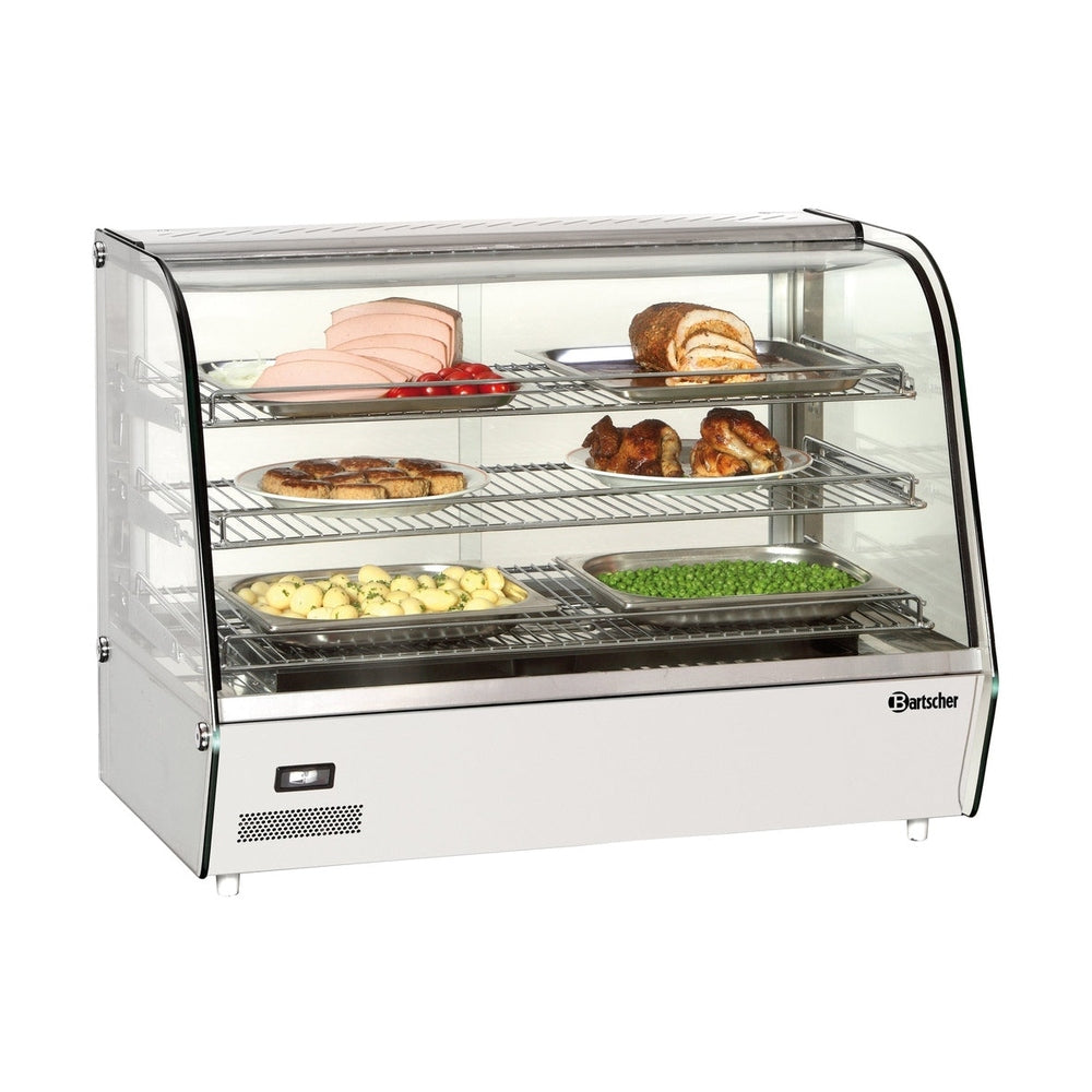 Bartscher Heisse Theke Deli Plus II – 160 L, LED, Schiebetür hinten Bartscher