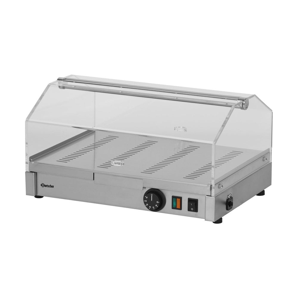 Bartscher Warmhaltevitrine, 1 Ebene – 30 bis 60 °C, Wasserschale Bartscher