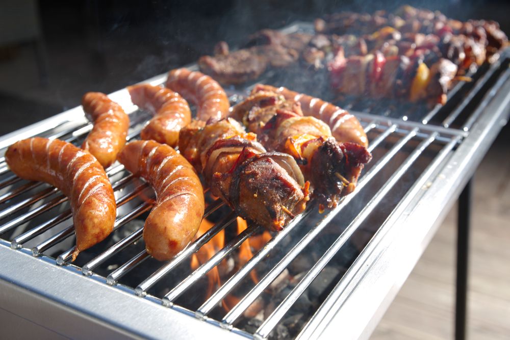 HENDI Holzkohlegrill Patio – 2 Roste, 770 × 380 mm HENDI