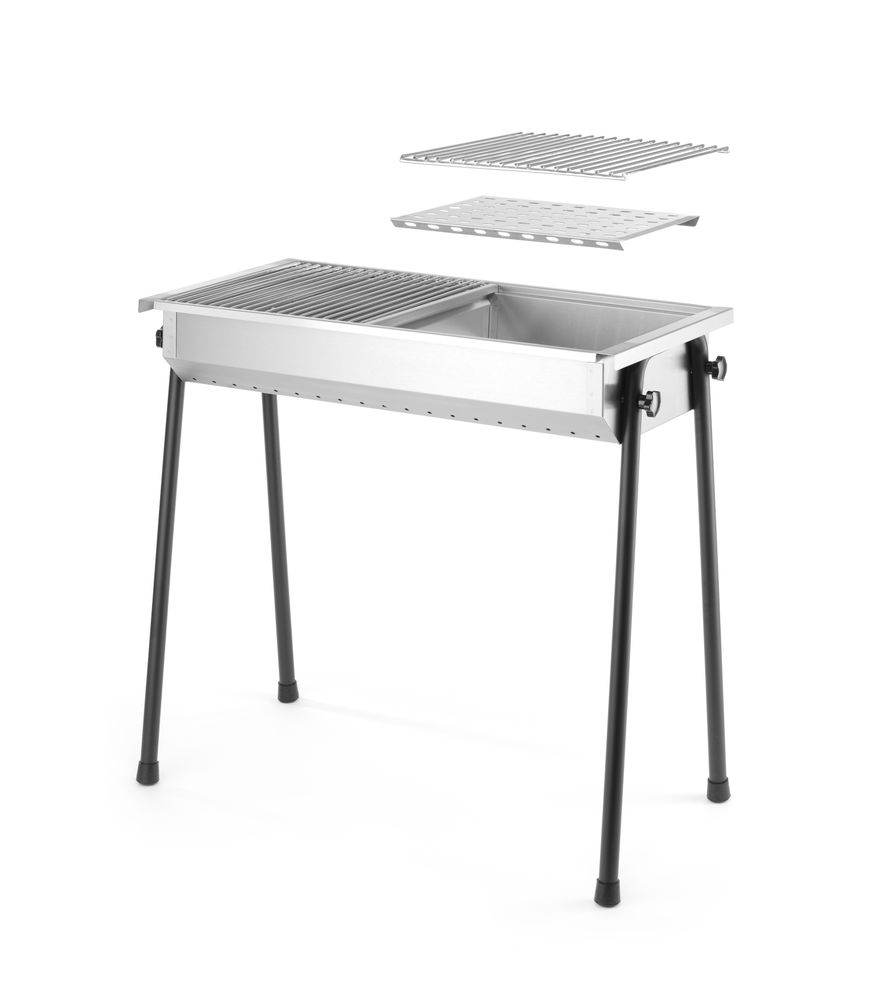 HENDI Holzkohlegrill Patio – 2 Roste, 770 × 380 mm HENDI