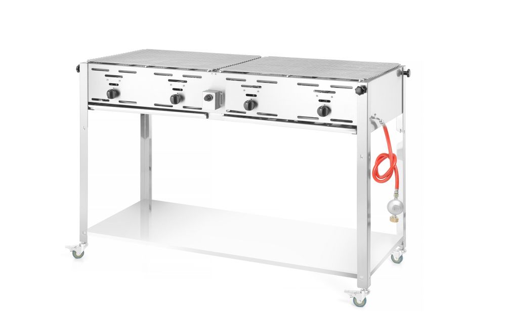 HENDI Grill-Master Quattro – 22 kW, 4 Brenner, fahrbar HENDI