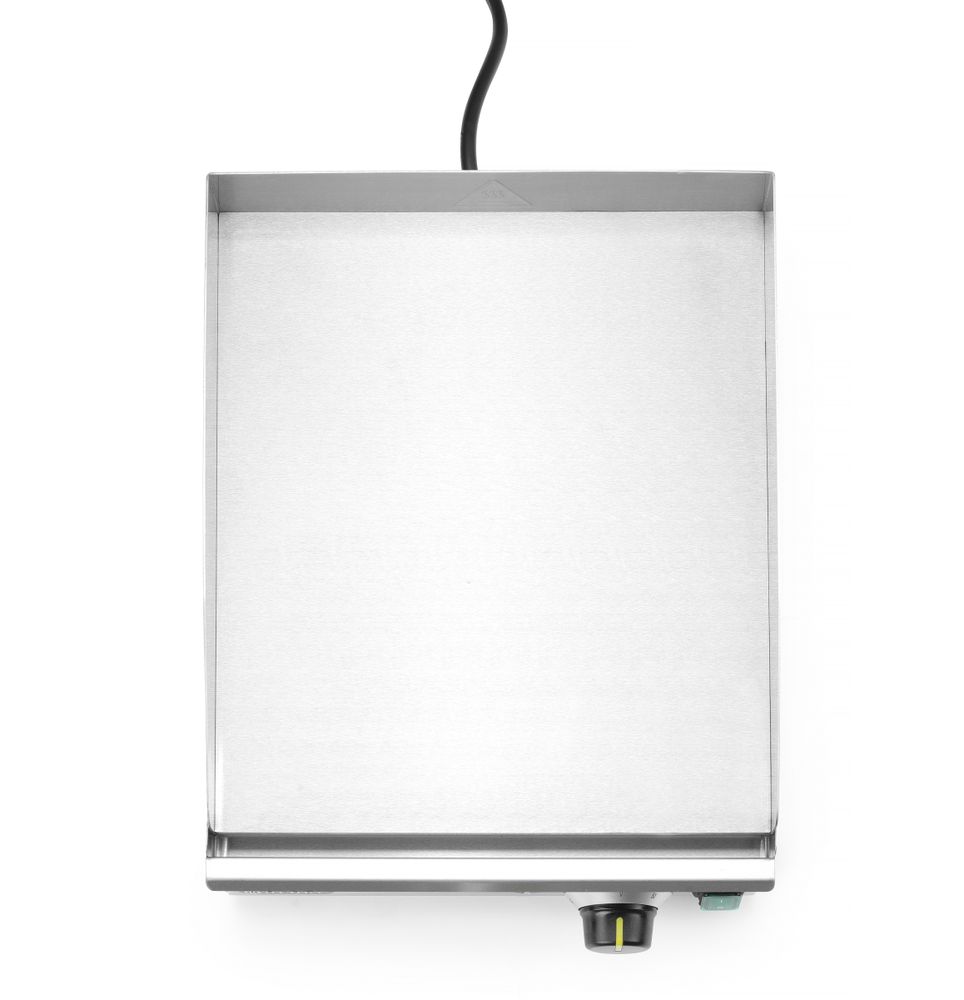 HENDI Grillplatte Kitchen Line – glatt, 316 × 380 mm, 2000 W