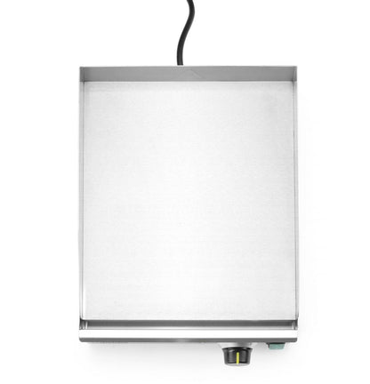 HENDI Grillplatte Kitchen Line – glatt, 316 × 380 mm, 2000 W