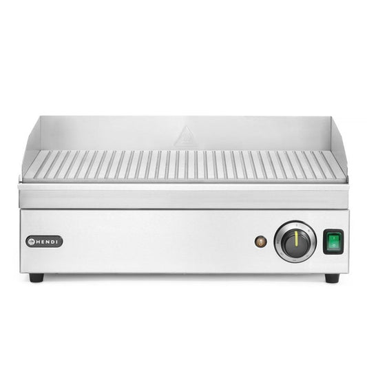 Grillplatte gerillt, HENDI, Kitchen Line, 220-240V/2400W, 527x404x H 233mm HENDI