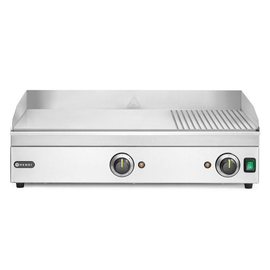 Grillplatte 1/3 gerillt, HENDI, Kitchen Line, 220-240V/3500W, 697x474x H 241mm HENDI