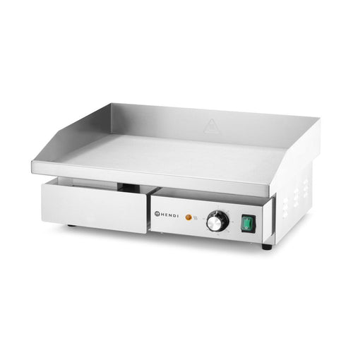 HENDI Grillplatte Budget Line glatt – 3,0 kW, 230 V