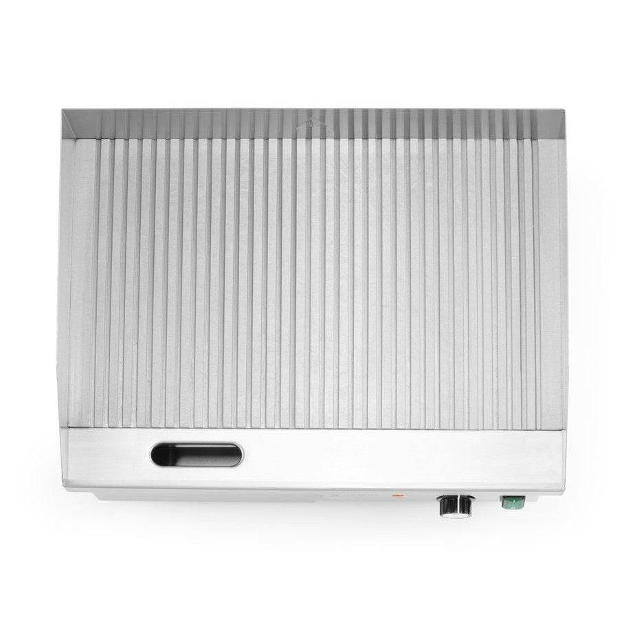 HENDI Grillplatte Budget Line gerillt – 3,0 kW, 230 V