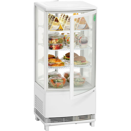 Mini-Kühlvitrine 86L, weiss, 2 Türen Bartscher