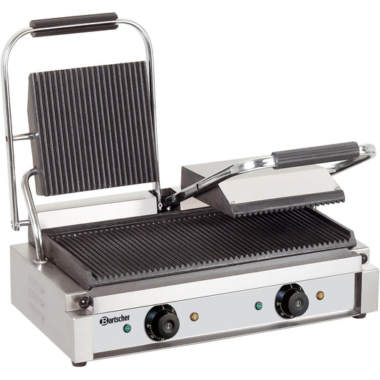 Doppel-Kontaktgrill, gerillt/gerillt Bartscher