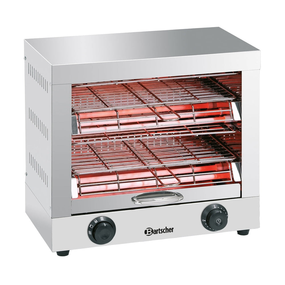 Bartscher Toast-/Überbackgerät doppelt – 3 kW, Zeitschaltuhr Bartscher