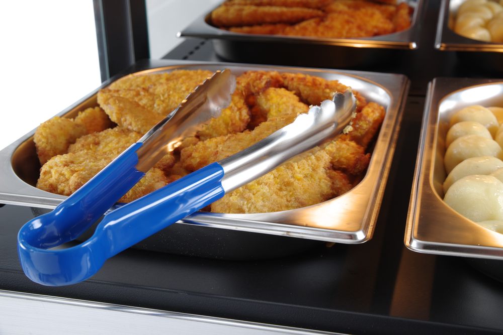 HENDI Servierzange HACCP – blau, Länge 250 mm