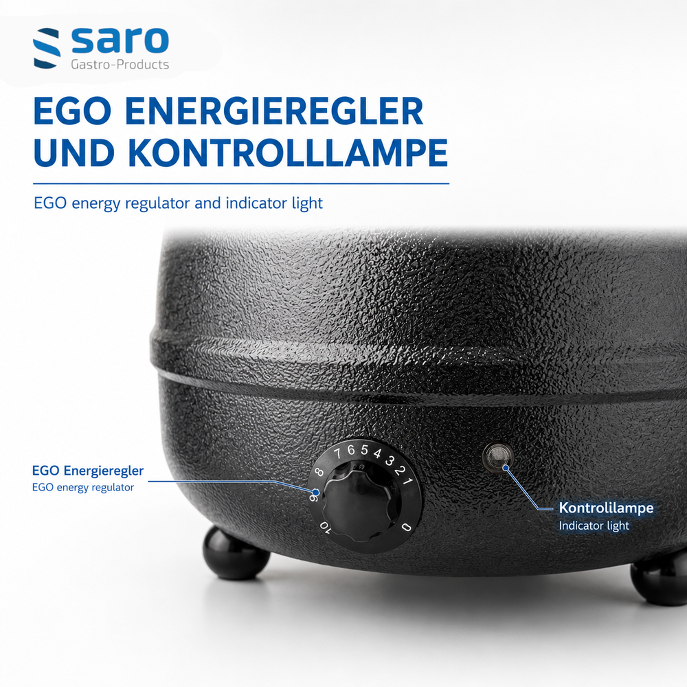 SARO Suppen- und Thekenkessel SKZ-12 – 10 Liter, Wasserbad