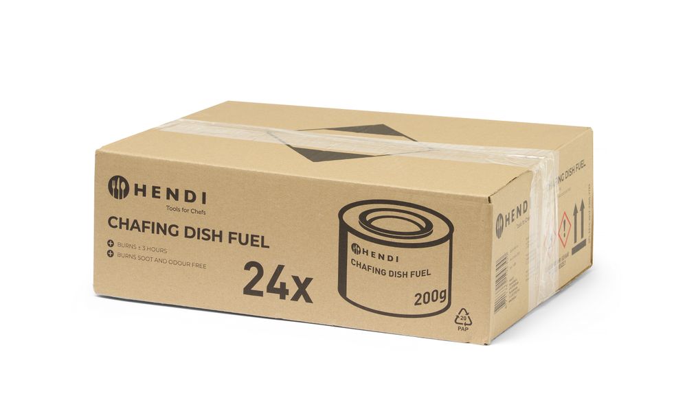 HENDI Chafing Dish Brennpaste – 24 × 200 g Dose HENDI