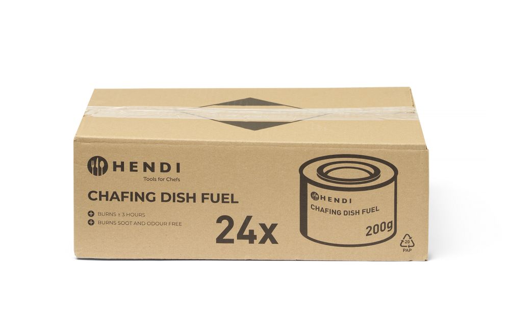 HENDI Chafing Dish Brennpaste – 24 × 200 g Dose HENDI