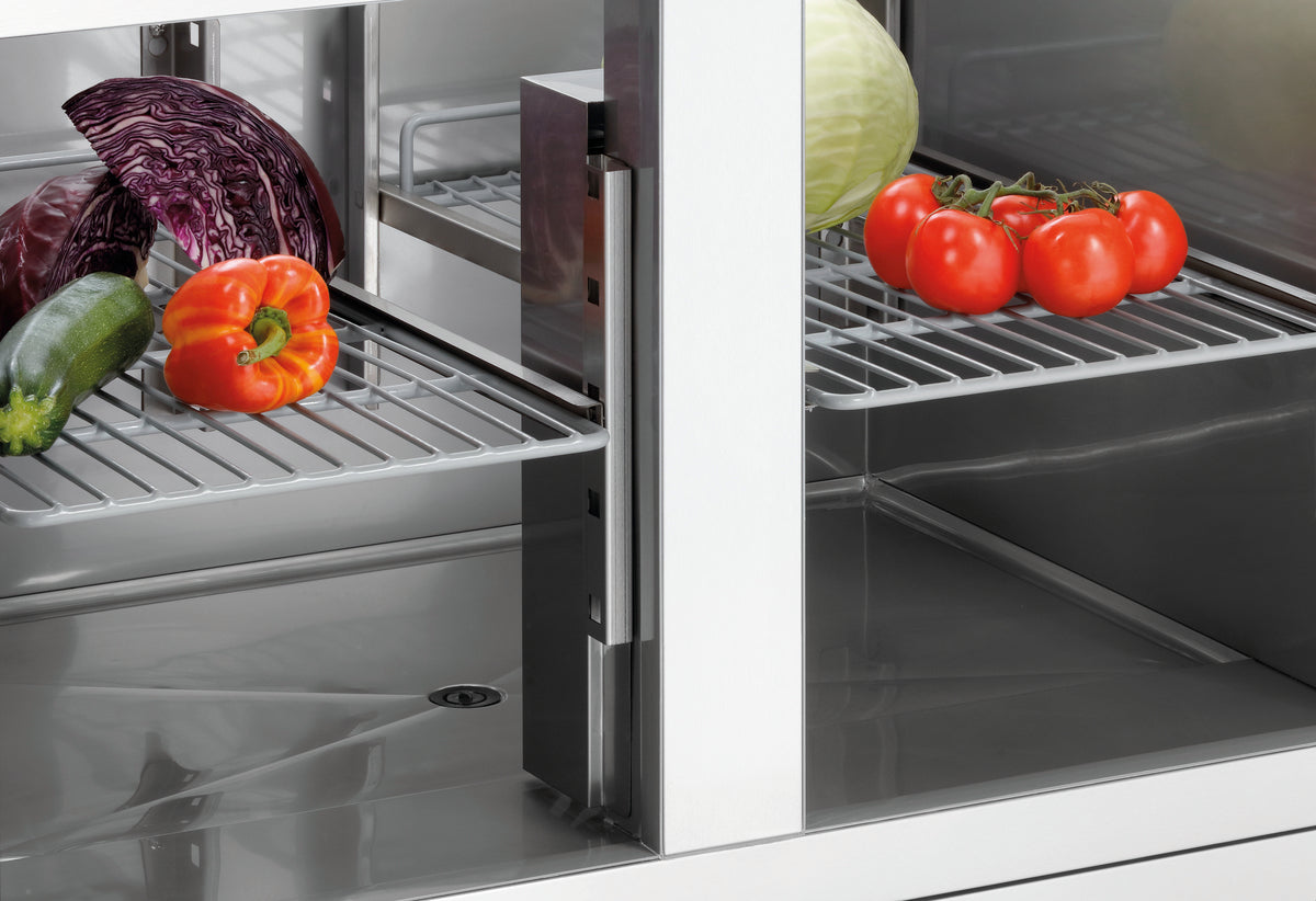 Bartscher Vorbereitungskühltisch 900T2 – 2 Türen, Kühlwanne 5 × GN 1/6 Bartscher