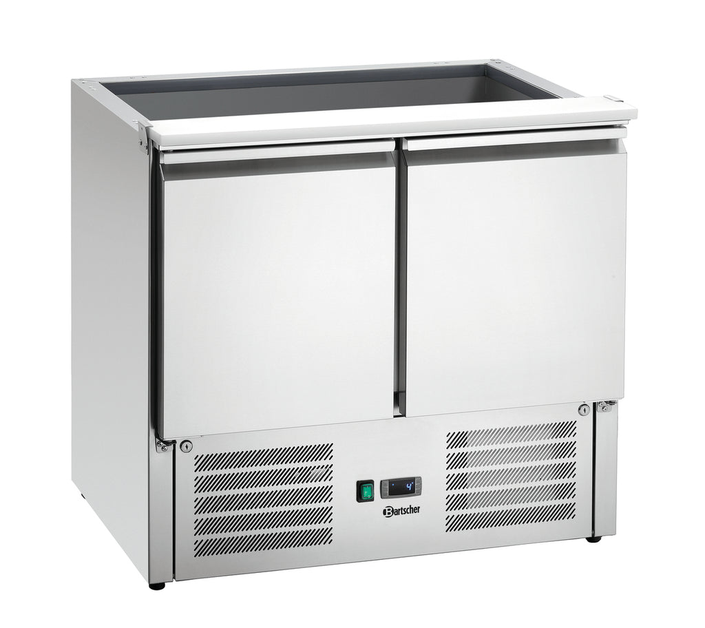 Bartscher Saladette 900T2GL – 2 Türen, Glasaufsatz, 250 L Bartscher