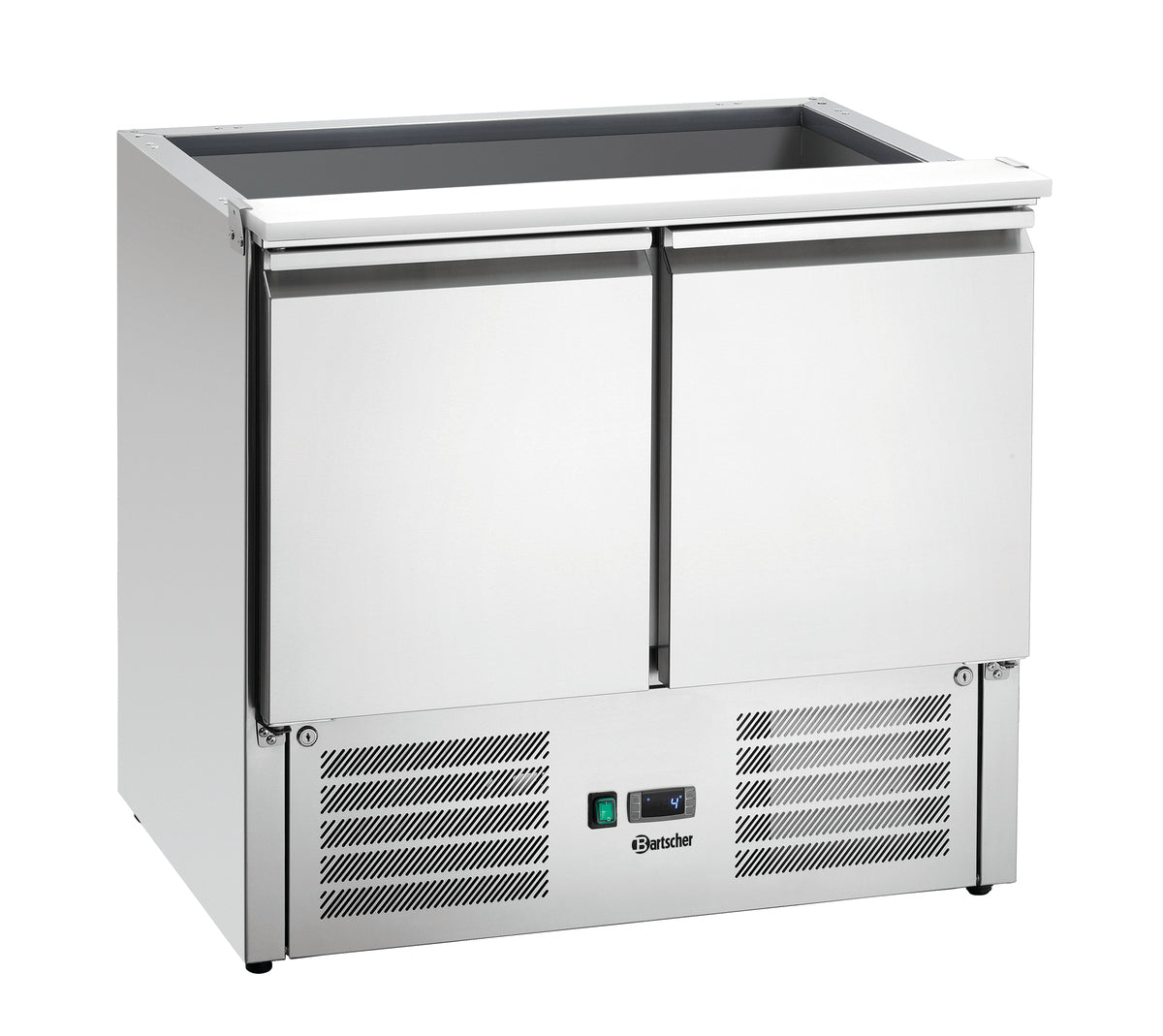 Bartscher Saladette 900T2GL – 2 Türen, Glasaufsatz, 250 L Bartscher