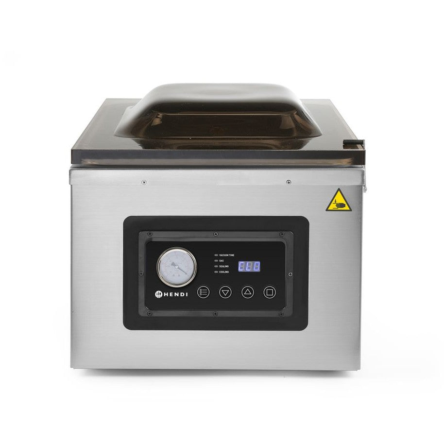 Vakuumkammer-Verpackungsmaschine Profi Line 410, HENDI, Profi Line, Dichtungsband: 410 mm, 230V/1100W, 510x625x H 455mm HENDI