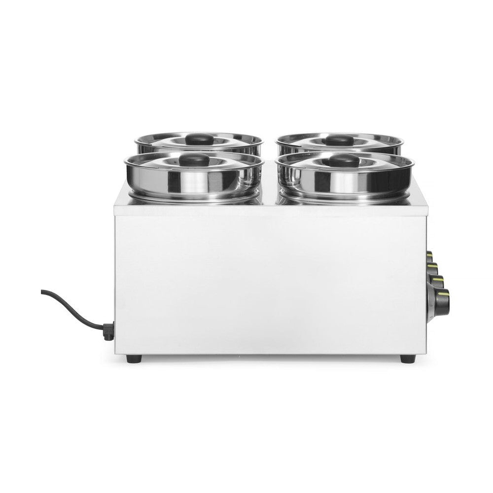 HENDI Thermosystem vierfach – 4 × 4 L Töpfe, 30–85 °C