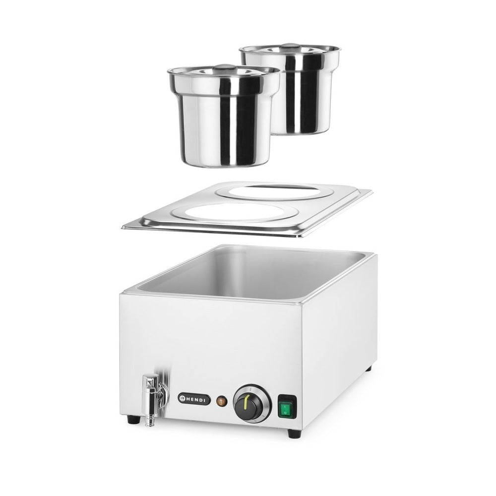 HENDI Bain-Marie Ranger Set – 2 × 4 L Behälter mit Deckel