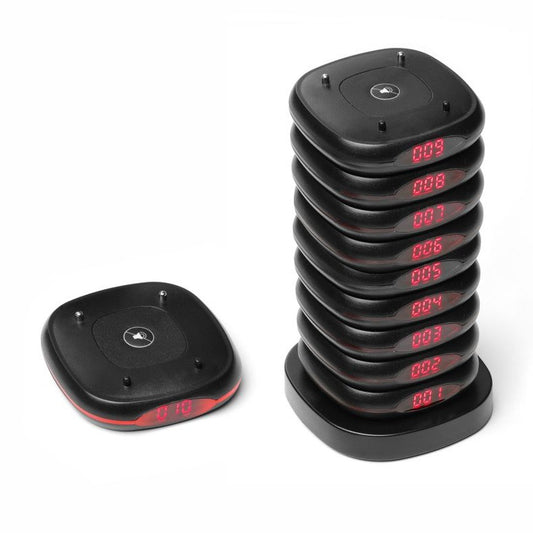 Restaurant-Pager – Set mit 10 Stück, HENDI, 80x80x H 100mm HENDI