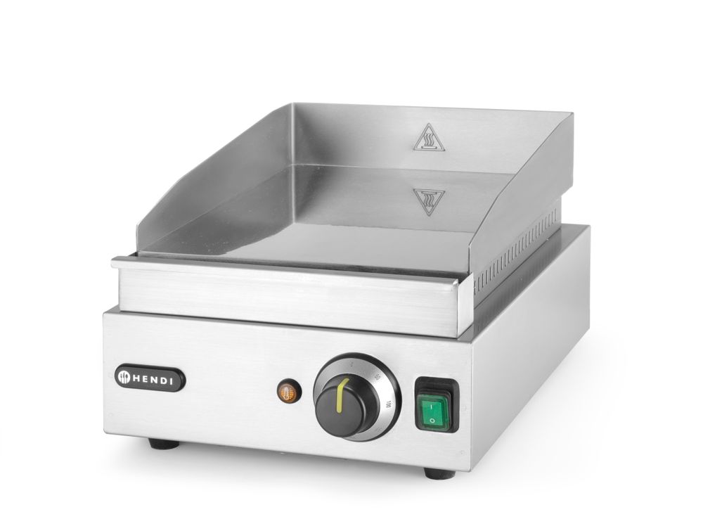 HENDI Grillplatte Profi Line – glatt, 330 × 270 mm, 2000 W HENDI