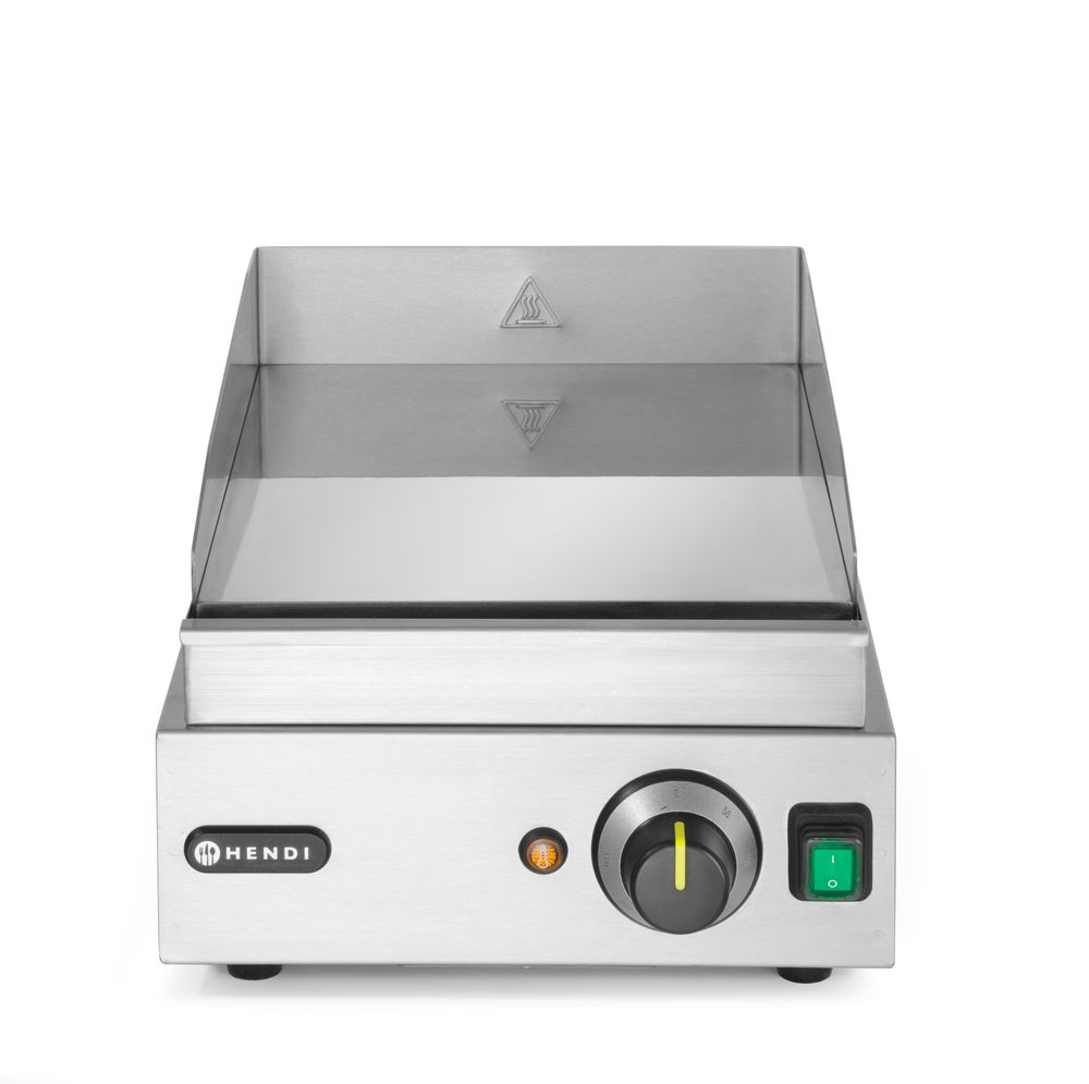 HENDI Grillplatte Profi Line – glatt, 330 × 270 mm, 2000 W HENDI