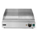 HENDI Grillplatte Profi Line – 1/2 glatt, 1/2 gerillt, 2400 W HENDI