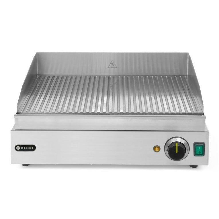 Grillplatte, HENDI, Profi Line, gerillte Ausführung, 230V/2400W, 550x435x H 245mm HENDI