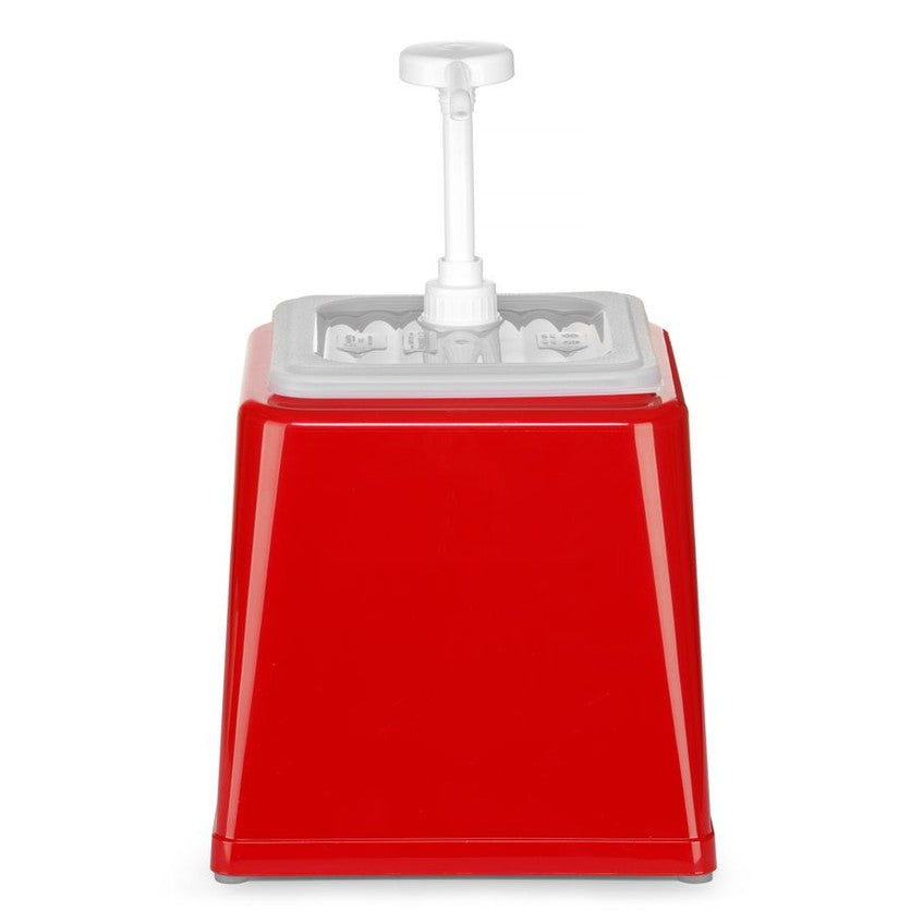 Pump-Saucenspender, HENDI, 2,5L, Rot, 230x210x H 327mm HENDI