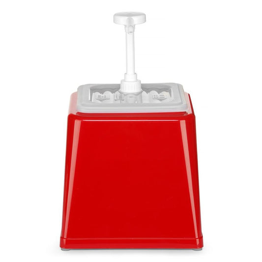 Pump-Saucenspender, HENDI, 2,5L, Rot, 230x210x H 327mm HENDI