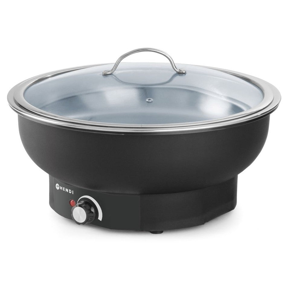 Chafing Dish Tesino, elektrisch, HENDI, Kitchen Line, 6,8L, 230V/500W, ⌀405x H 240mm HENDI