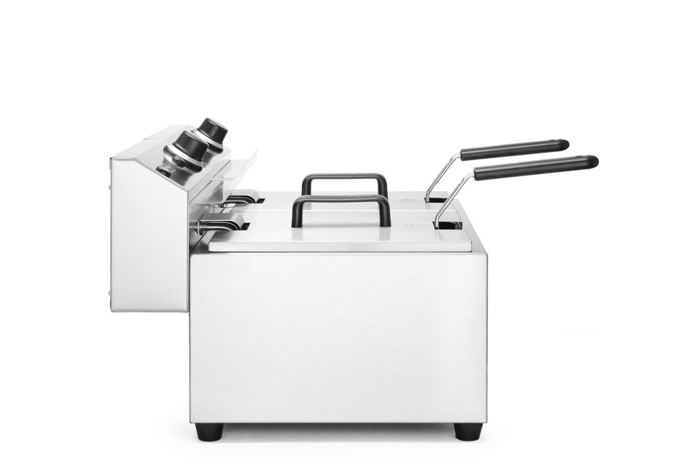 HENDI Fritteuse Profi Line – 2 × 8 L, 7000 W, mit Timer HENDI
