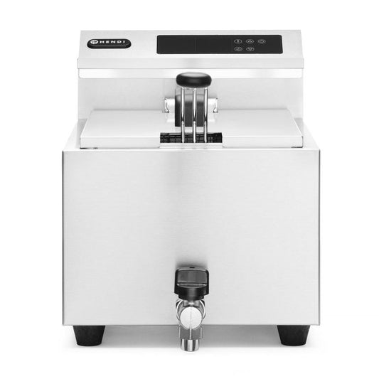 Friteuse Profi Line digital - mit Ablasshahn - 8 l, HENDI, Profi Line, 8L, 230V/3500W, 305x515x H 345mm HENDI