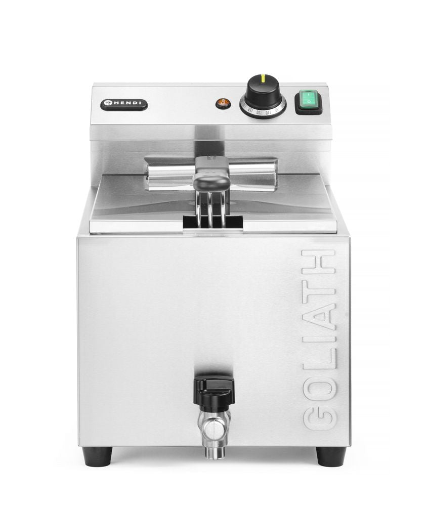 HENDI Fritteuse Goliath 10 L – 10,2 kW, mit Ablasshahn