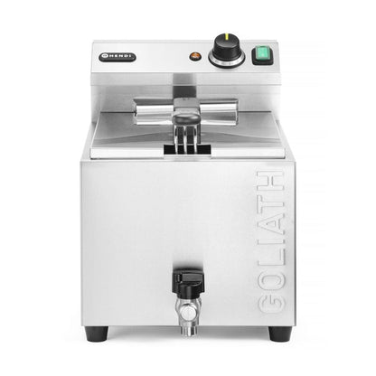 HENDI Fritteuse Goliath 10 L – 10,2 kW, mit Ablasshahn