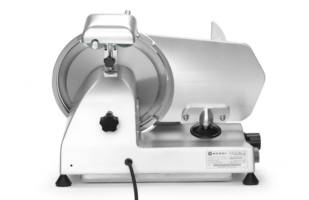 HENDI Aufschnittmaschine Profi Line 250 – Messer Ø 250 mm, 320 W HENDI