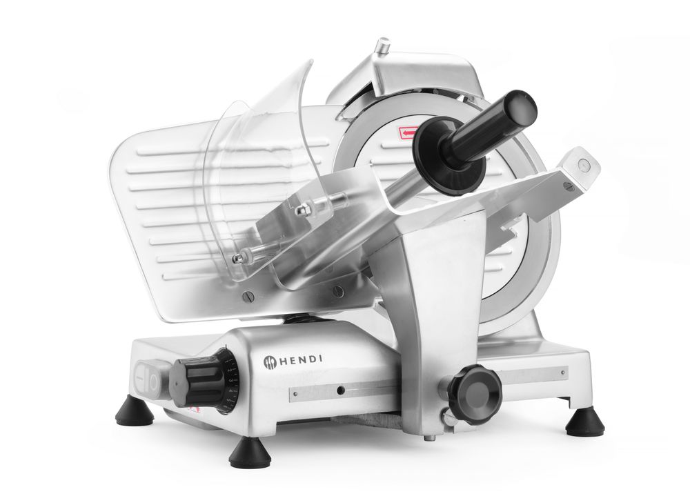 HENDI Aufschnittmaschine Profi Line 195 – Messer Ø 195 mm, 200 W HENDI