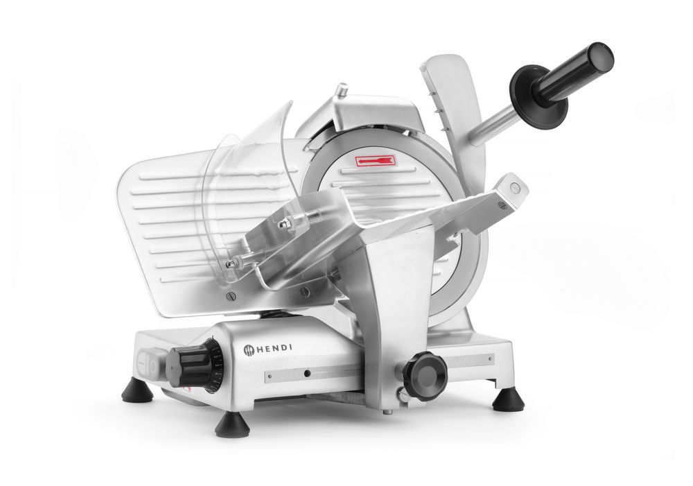 HENDI Aufschnittmaschine Profi Line 195 – Messer Ø 195 mm, 200 W HENDI